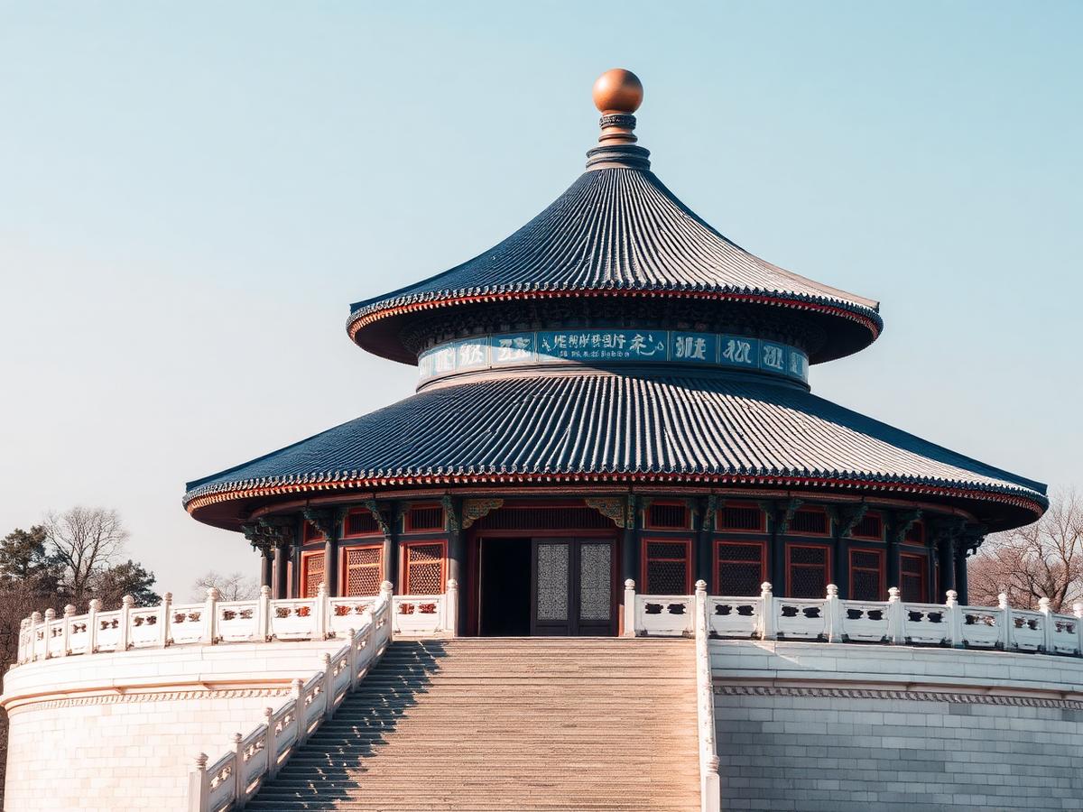 Az Ég Temploma Pekingben, kék tetős kerek épület